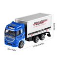 thumbnail image 2 of C Alloy Police Car Model, Simulation Emergency Vehicle, Diecast Metal Body, Moving Parts, Educational Toy For Kids Age 3+, 2 of 2
