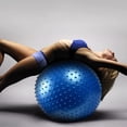 thumbnail image 3 of Amdohai Yoga Ball Massage Ball Burst Fitness Ball Slip Resistant Pilates Exercise Ball Stability Ball for Balance Exercise Workout Core Training Quick Pump Included Balance Ball Desk Chair Gym Offi, 3 of 7