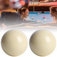 thumbnail image 2 of Domqga 2pcs Pool Table White Billiard Balls Snooker Pool Table Training Spot Cue Ball Standard 5.72CM,Billards Ball,Snooker Pool Cue Ball, 2 of 10