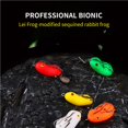 thumbnail image 1 of 6pcs Bionic Frog Lure Bait Set Simulation Fake Bait Soft Bait Double Hook Thunder Frog Black Bait with Tail Rotating Metal Plate for Fishing Lake Outdoor, 1 of 9