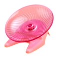 thumbnail image 2 of Hamster Wheel Running Wheel Durable Jogging Wheel Toy, Training Platform Rotating Disc Roller for Rats Hedgehog Small Animals Pink red, 2 of 8