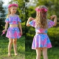 thumbnail image 2 of Girls Bathing Suits Two Piece Kids Swimsuits Summer Beach Swimwear 3-8Years, 2 of 6