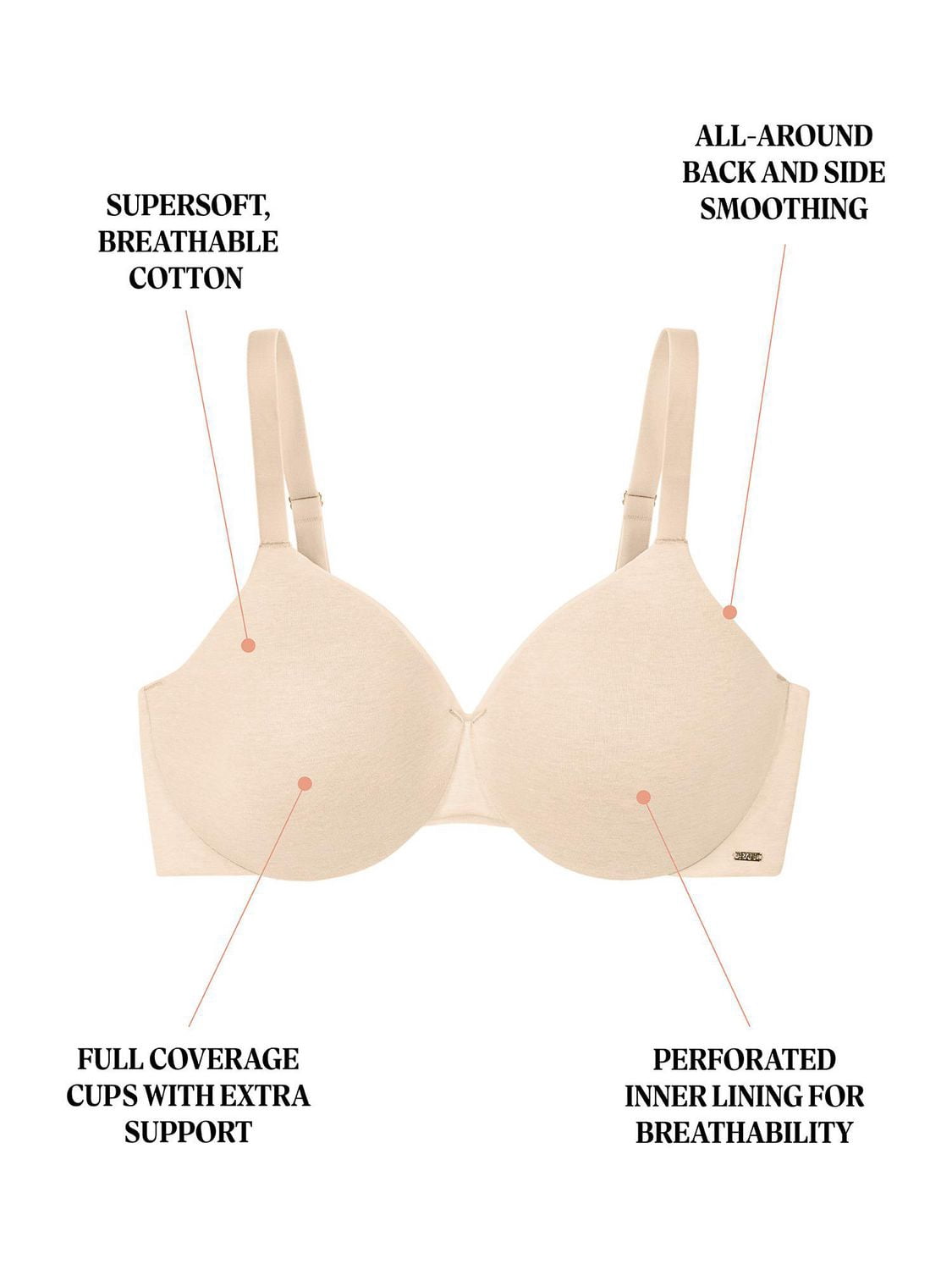 Bali Cotton Collection Underwire T-Shirt Bra