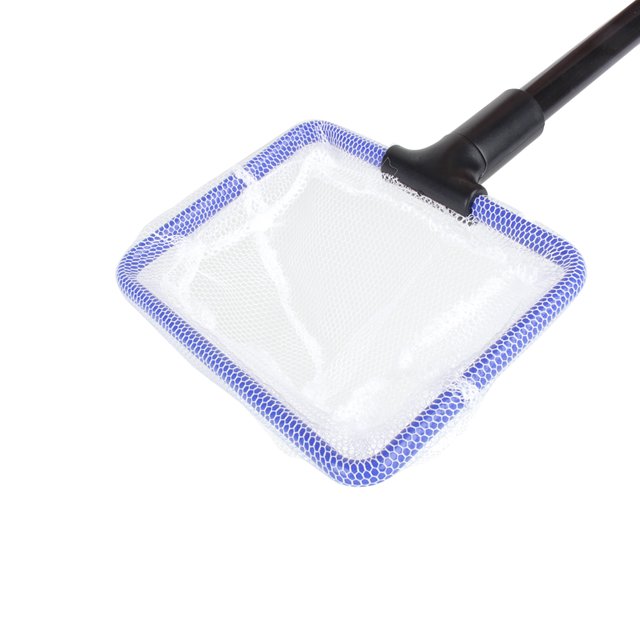 Outil d'Aquarium 5 en 1 Aquarium Brosse Gravier Râteau Filet Éponge Outils Ensemble