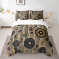 thumbnail image 2 of Couette Vintage Musci 7 Pcs Rayures Géométriques Ensemble de Literie Rétro Musique Impression Cd Disque Lit en Sac Thème Musical Dessin Literie Simple Couettes pour Enfants Garçons Filles Maison, 2 of 5