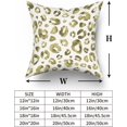 thumbnail image 5 of Olive Green Grey Leopard Print Pillow Covers 16X16 Inch Watercolor Gray Cheetah Decorative Pillow Cases Animal Square Throw Pillow Case Set of 2 Home Decor For Sofa Living Room Bedroom Bed Cushion, 5 of 5