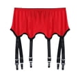 thumbnail image 1 of Lace Garter Belt,Stocking Suspender,Metal Clip Garter,Stylish Lace Garter Belt with Multi Strap and Metal Clip Adjustable Waist Design Comfortable Suspender Accessory for High Stockings,Red,S, 1 of 9