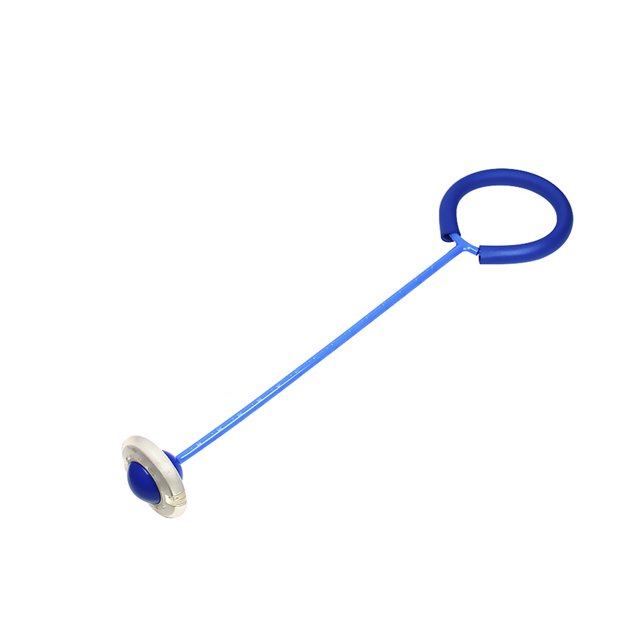 Funny Bouncing Balls Balle à Sauter Clignotante d'Un Pied Cordes à Sauter Sport Balle à Balancer Enfants Entraînement Physique Jouer Jouets de Divertissement. une Balle à Sauter Bleue avec un Anneau de Pied Rembourré et une Balle Connectée avec des Lumières DEL Clignotantes, Idéale pour la Mise en Forme Aérobique, la coordination et le Divertissement. Fabriquée en Matériau PP Écologique, Convient aux Enfants de 4 Ans et Plus.