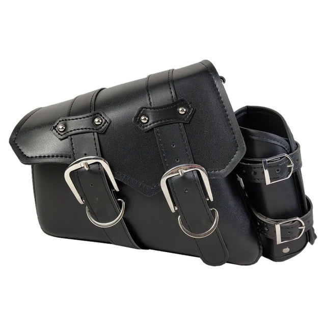fastboy Universal Motorcycle Phones Wallets Money Saddle Storage Bag Adjustable Side Pack Motorbike Organizer Tool Bags Set 2 Left 1pc