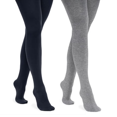 Muk Luks Women's Fleece Lined Tights 2 Pair