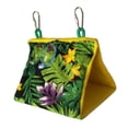 thumbnail image 1 of Tropical Rainforest Themed Bird Cage With Sunshade Hanging Tent Swing For Small Pet Birds And Finches, 1 of 3