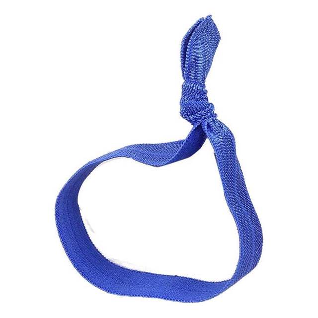 ziyahi Hair Ring Seamless High Elasticity Knotted Adjustable Ponytail Holder Colorful Hairs Rope Scrunchies Accessories Multi Color Royalblue