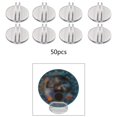 thumbnail image 4 of Bunblic 50 Pieces Game Card Stands Miniature Bases Portable Business Card Holder, Board Game Props Clear Game Card Holder for Display, 4 of 5