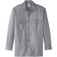 thumbnail image 3 of Dickies Chemise de Travail à Manches Longues pour Homme, 2X, Argent, 3 of 6