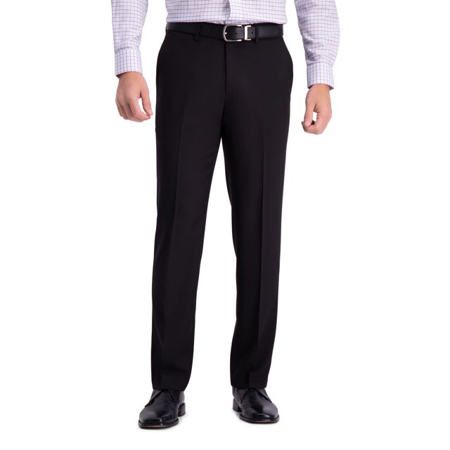 Haggar Pantalon Habillé pour Homme, Coupe Droite, devant Plat, Confort Supérieur