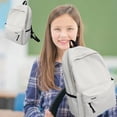 thumbnail image 3 of Meitianfacai Large Capacity Backpack for Student ,Business Anti Theft Slim Sturdy Laptops Backpack, Water Resistant College School Computer Bag Gift for Men & Women Fits 16 in Notebook, White, 3 of 5