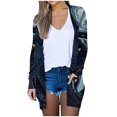 thumbnail image 1 of Pisexur Womens Open Front Cardigans Sweaters Lightweight Floral Long Sleeve Loose Outerwear Soft Knit Sweaters Coat with Pockets, 1 of 5