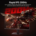 thumbnail image 3 of KOORUI 24" IPS Gaming Monitor, HD 1920×1080p, 165Hz 200Hz  Monitor, 3 of 5