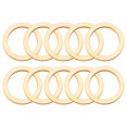 thumbnail image 1 of SHISUYAN 100Pcs Round Wood Discs for Crafts Diy Circle Wood Slices Beige 4In, 1 of 8