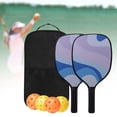 thumbnail image 2 of Ensemble de 2 Palettes de Pickleball, Inclus 2 Raquettes Légères, 4 Balles d'Extérieur, 1 Sac de Transport, 2 of 7