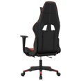 thumbnail image 3 of vidaXL Gaming Chair with Footrest Black and Red Faux Leather, 3 of 5