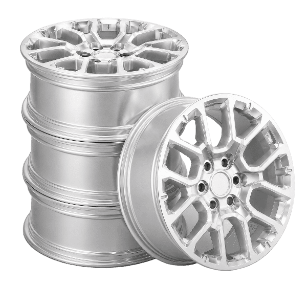 4 x jantes YKW GR1 en alliage Chrome de 20x9 pouces pour 2019-2026 Chevrolet Silverado 1500