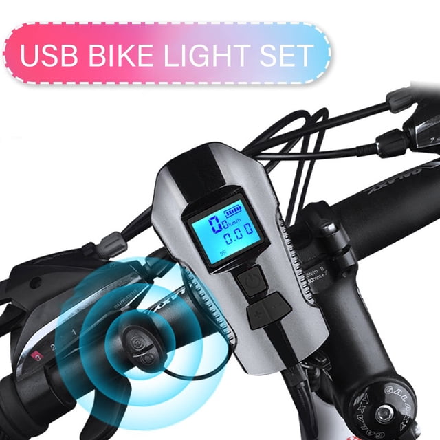 Bright USB Rechargeable LED Bicycle Light Set Rechargeable Waterproof Bicycle Headlight And Taillight Set