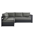 thumbnail image 1 of Modway Tahoe 3-Piece Outdoor Patio Furniture Sectional, Gray, 1 of 9