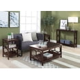 thumbnail image 5 of Convenience Concepts Omega Table Basse Carrée de 36 Pouces en Fini Bois Espresso, 5 of 5