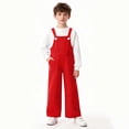 thumbnail image 4 of Children's Solid Color Pocket Jumpsuit, Mid Size Casual Overalls for Adults, Comfortable and Versatile, 4 of 9