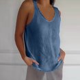 thumbnail image 4 of Plebaso Débardeurs pour Femmes Col Rond Sans Manches T-Shirts Couleur Unie Décontractés Amples Basiques, 4 of 7