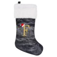 thumbnail image 1 of SUTENGDA 20 Inches Monogram Christmas Stockings Red Velvet with White Super Soft Plush Cuff Embroidered Xmas Stockings Classic Personalized Stocking Decorations for Family Holiday Season, 1 of 5