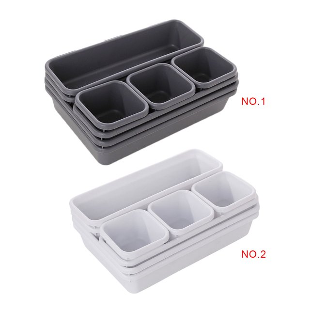 Xingzhi 8pcs Drawer Separate Organizer Free Combination Drawer Separate Box Storage Desk Drawer Storage Box Small Object Storage Case