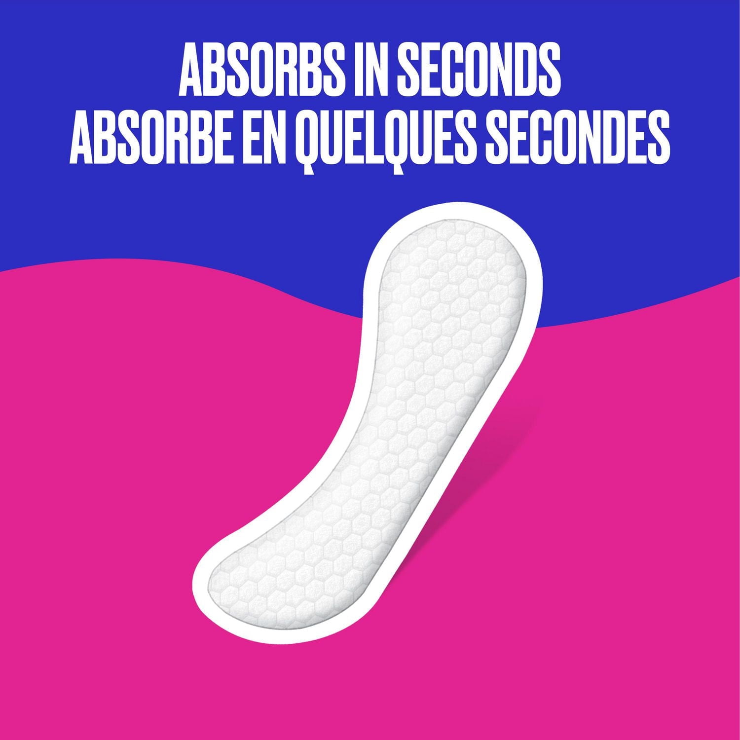 Emballage de 92 protège-dessous Carefree Acti-Fresh galbés longs