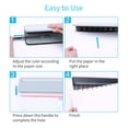 thumbnail image 4 of 12 Hole Mushroom Shaped Hole Adjustable Punch 6 Sheets A4 Capacity Loose Leaf Paper Binding Punch with Positioning Ruler Paper Scrap Collector, 4 of 7