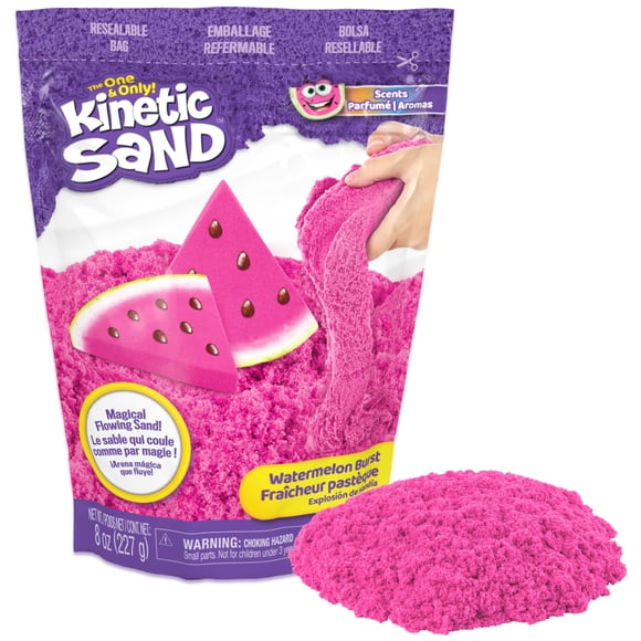 Kinetic Sand Scents, 8oz Pink Watermelon Burst Scented Kinetic Sand, for Kids Aged 3 and up
