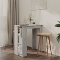 thumbnail image 1 of vidaXL Bar Table with Shelf Concrete Grey 102x50x103.5 cm Engineered Wood, 1 of 5
