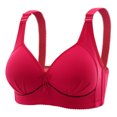thumbnail image 1 of Women Bras Push up Full-Coverage Bra Feature V-Neck Training Bra Style W-1262 Red S, 1 of 2