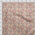 thumbnail image 4 of oneOone Cotton Poplin Red Fabric Floral Sewing Craft Projects Fabric Prints By Yard 56 Inch Wide, 4 of 4