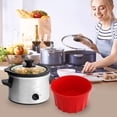 thumbnail image 1 of Doublures pour Mijoteuse, Accessoires Réutilisables pour Mijoteuse, Doublure en Silicone pour Mijoteuse Ronde Ou Ovale de 5 à 6 Pintes, Étanche, Sécuritaire pour les Aliments, Lavable au Lave-Vaisselle, Anti-Moustiques (6.5"D x 8.7"W x 4.5"H), 1 of 8