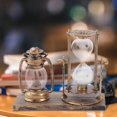 thumbnail image 3 of GROWTH TANK Retro Lantern Hourglass Sand Timer Decoration Sandglass Ornaments Creative, 3 of 7