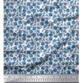 thumbnail image 1 of Soimoi Poly Georgette Fabric Flower Artistic Printed Fabric 1 Yard 52 Inch Wide, 1 of 3