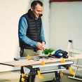thumbnail image 4 of Gymax Folding Work Table Portable Workbench w/ Adjustable Height & Tiltable Platform, 4 of 10