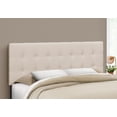 thumbnail image 1 of Monarch Specialties Bed, Headboard Only, Queen Size, Bedroom, Upholstered, Linen Look, Beige, Transitional, 1 of 3
