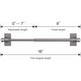 thumbnail image 3 of Adjustable Magnetic Curtain Rods for Mental Appliance Doors Windows to Champagne Window Rods Easy Installation Toilet Towel Bar MultiUseful (in Champagne ), 3 of 7