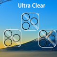 thumbnail image 3 of 3 Pack Camera Lens Protector for iPhone 12 Pro, 9H Hardness Tempered Glass, Ultra HD, Anti-Scratch, Case Friendly [Does not Affect Night Shots], 3 of 7