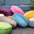thumbnail image 2 of Throw Pillow Removable Cover Invisible Zipper Polyester Comfortable Meditation Round Floor Cushion Office Supplies, 2 of 7