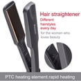 thumbnail image 4 of Flats Iron Hair Straightener With 10s Fast Heating, 1 Inch Professionasl Titanium Straightening Curling Iron With 4 Adjustable Temp And Automatic Shut Off, 4 of 8