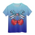 thumbnail image 4 of WEAIXIMIUNG T-Shirts Blancs pour Enfants Filles T-Shirt à Manches Courtes d'Été Col Rond T-Shirt Coupe Décontractée T-Shirts Basiques, 4 of 4