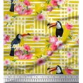 thumbnail image 1 of Soimoi Poly Georgette Fabric Dot & Pretzels Food Decor Fabric Printed Yard 52 Inch Wide, 1 of 3